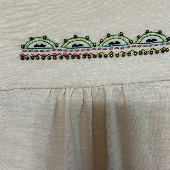 Sundance beaded embroidered Boho cotton top size m oversized - Picture 7 of 8